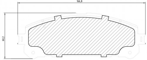 Колодки тормозные дисковые передние для автомобилей Toyota Highlander (19-)