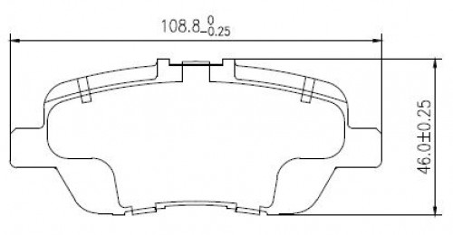 Колодки тормозные дисковые задние для автомобилей Honda Stream (01-)