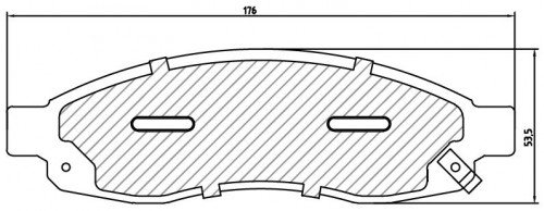 Колодки тормозные дисковые передние для автомобилей Infiniti QX56 (03-)