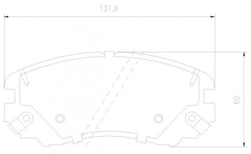 Колодки тормозные дисковые передние для автомобилей Changan CS35 (12-)
