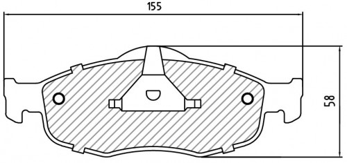 Колодки тормозные дисковые передние для автомобилей Ford Mondeo (93-)