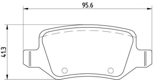 Колодки тормозные дисковые задние (керамические) для автомобилей Mercedes A (W168/169) (97-)/(04-)/B (W245) (05-) [серия PRO]