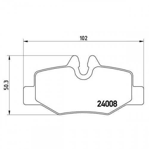Колодки тормозные дисковые задние для автомобилей Mercedes Vito/Viano (W639) (03-)