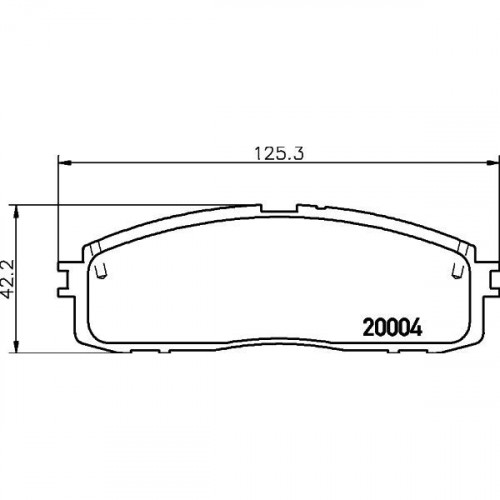 Колодки тормозные дисковые задние для автомобилей Toyota Mark II/Chaser/Cresta X90 (92-) с тормозной системой Akebono