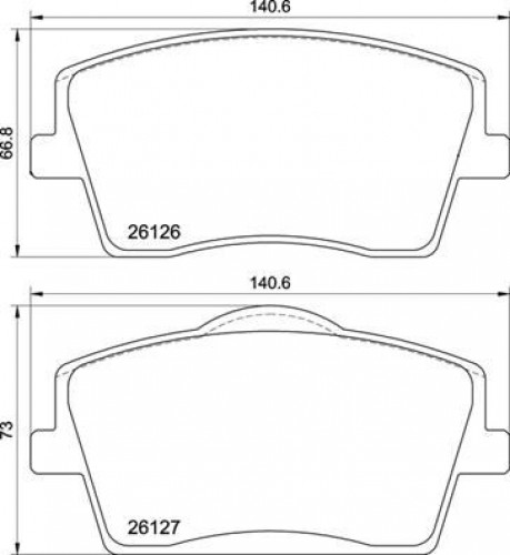 Колодки тормозные дисковые передние для автомобилей Geely Tugella (20-)