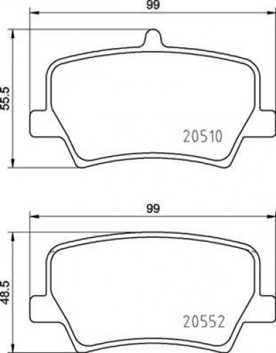 Колодки тормозные дисковые задние для автомобилей Geely Tugella (20-) / Preface (24-)