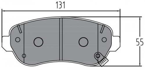 Колодки тормозные дисковые передние для автомобилей Geely Emgrand (21-)