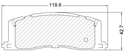 Колодки тормозные дисковые задние для автомобилей Toyota Estima (90-) / Previa (90-)