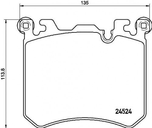 Колодки тормозные дисковые передние для автомобилей BMW X5 (F15) (13-) / X6 (F16) (14-) с тормозными дисками 395мм (в комплекте с датчиком)