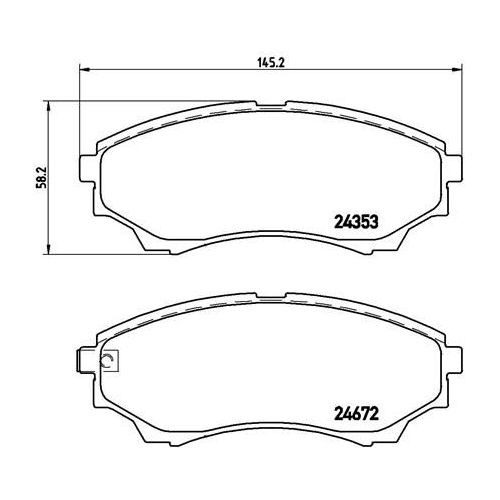Колодки тормозные дисковые передние для автомобилей Mazda BT-50 (06-) / Ford Ranger (98-)