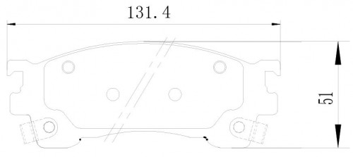 Колодки тормозные дисковые передние для автомобилей Mazda 626 (91-) / Xedos 6 (92-)