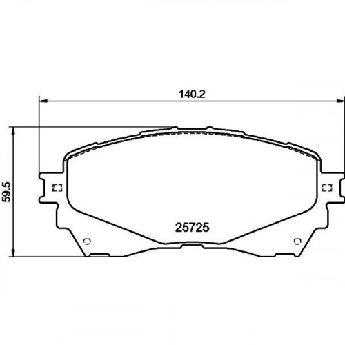 Колодки тормозные дисковые передние для автомобилей Mazda 6 (12-)