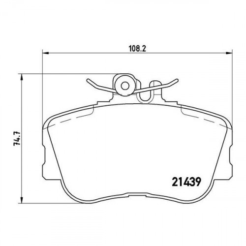 Колодки тормозные дисковые передние для автомобилей Mercedes C (W202) (93-)