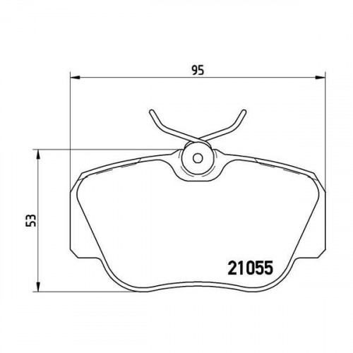 Колодки тормозные дисковые передние для автомобилей Mercedes 190 (W201) (82-)
