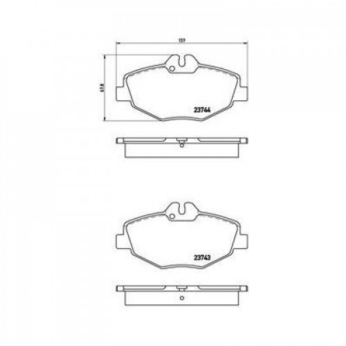 Колодки тормозные дисковые передние для автомобилей Mercedes E (W211) (02-) с тормозной системой Bosch