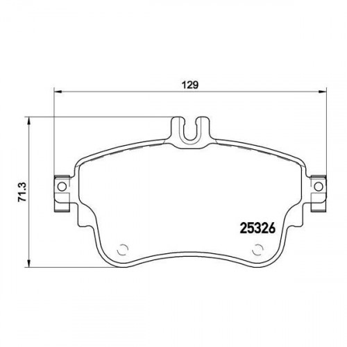 Колодки тормозные дисковые передние для автомобилей Mercedes A (W176) (12-) / B (W246) (13-)
