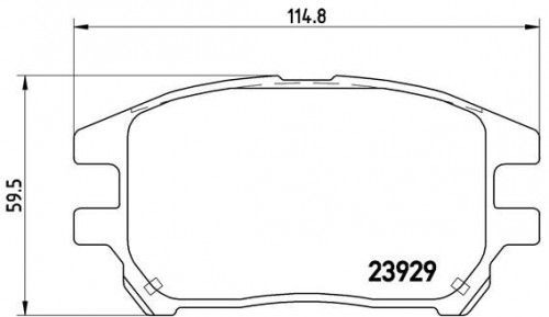 Колодки тормозные дисковые передние для автомобилей Lexus RX (00-) 3.0i