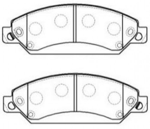 Колодки тормозные дисковые передние для автомобилей Chevrolet Tahoe (07-) / (14-) / Cadillac Escalade (06-)