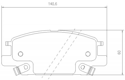 Колодки тормозные дисковые передние для автомобилей Chevrolet Malibu IX (16-)