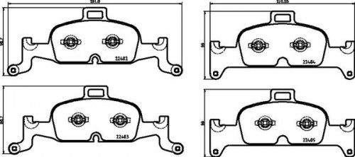 Колодки тормозные дисковые передние для автомобилей Audi A4 (B9) (17-) / A5 (16-) / A6 (18-) / A7 (17-) с тормозной системой Ate