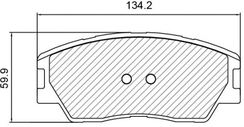 Колодки тормозные дисковые передние для автомобилей Kia Soul III (19-) R16