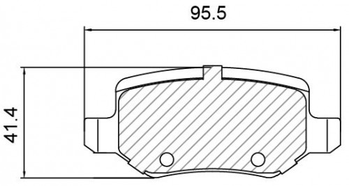 Колодки тормозные дисковые задние для автомобилей Mercedes A (W169) (04-)
