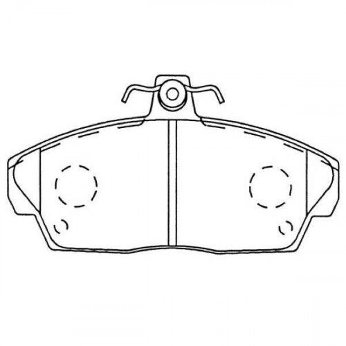 Колодки тормозные дисковые передние (керамические) для автомобилей ГАЗ 3302 [серия PRO]