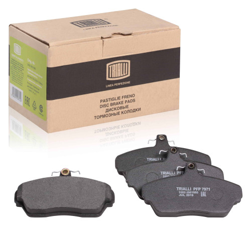 Колодки тормозные дисковые передние для автомобилей ГАЗ 3302 ГАЗель ECO (semi-metallic/полуметаллические)