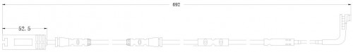 Датчик износа передних тормозных колодок для автомобилей BMW 1 (E81) (04-) L=692