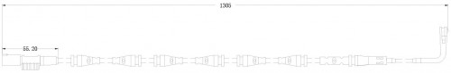 Датчик износа передних тормозных колодок для автомобилей Land Rover Range Rover IV (12-) L=1305