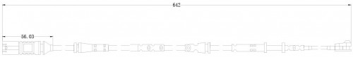 Датчик износа задних тормозных колодок для автомобилей BMW X1 (F48) (14-) L=642