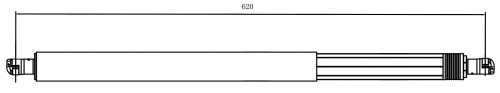 Амортизатор (упор) для автомобилей Geely Atlas Pro (19-) / Belgee X70 (24-) правый (багажника электропривод)