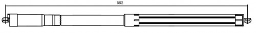 Амортизатор (упор) для автомобилей Infiniti FX II (08-) / QX70 (13-) левый / правый (багажника электропривод)