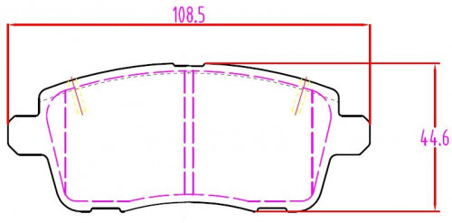 Колодки тормозные дисковые задние (керамические) для автомобилей Chery Tiggo 7 (21-) / SWM G01 (23-)