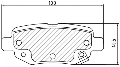 Колодки тормозные дисковые задние для автомобилей BAIC U5 Plus (23-) / GAC GS3 (23-)