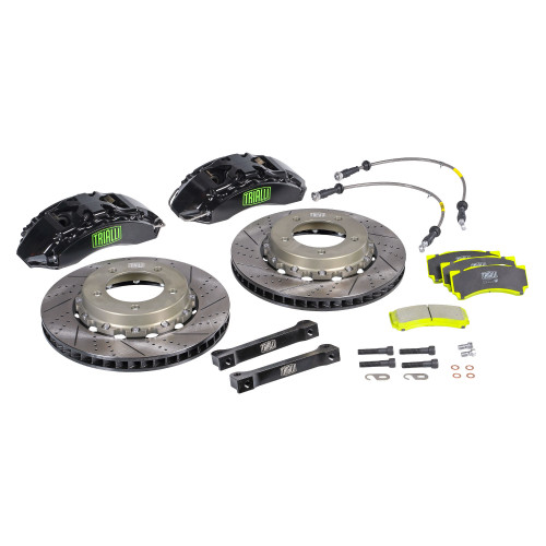 Комплект тормозов для автомобилей Toyota Land Cruiser 200 (07-) / (12-) / (15-) передний (R18) (суппорт+диск+колодка+шланг)