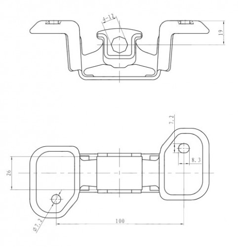 Подвес (подушка) глушителя для автомобилей Toyota Gaia (98-)/Toyota Picnic (96-) (1 шт.)