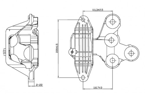Опора КПП для автомобиля Chevrolet Malibu (15-) 1.5T/2.0i левая