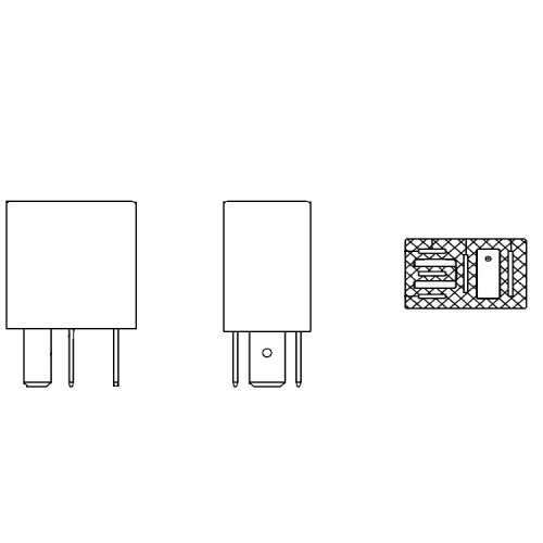 Реле 24V 10A 5 контактов для автомобилей Volvo/Renault/Scania/IVECO/DAF/Mercedes-Benz