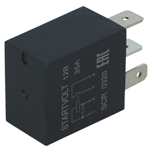 Реле 12V 35A 4 контакта для автомобилей Лада Vesta (17-)/Vesta NG (23-) (с резистором)