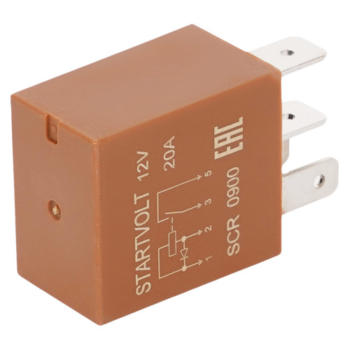 Реле 12V 20A 4 контакта для автомобилей Лада Largus (12-)/Renault Duster (10-) (ПТФ)