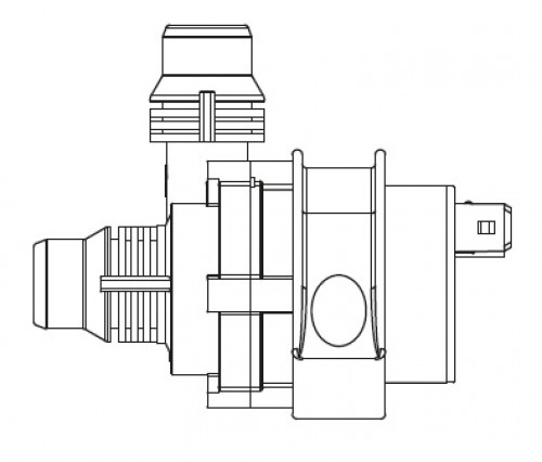 Насос электрический (помпа) для автомобилей BMW X5 F15 (13-)/X6 F16 (14-) 3.0D [N57] (без отопителя)