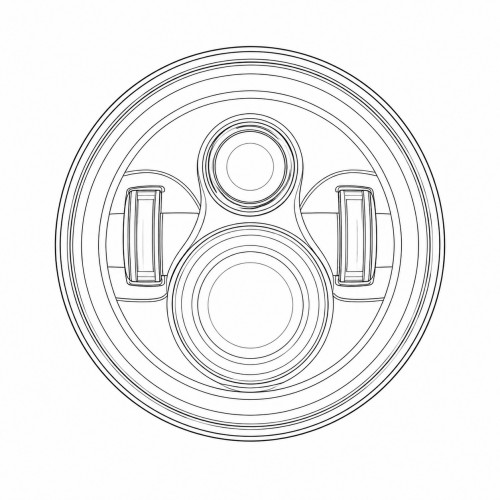 Фара для автомобилей Лада 2121 Нива/2101/ГАЗ/УАЗ (светодиодная/LED) 7 дюймов 6 диодов с ДХО универсальная