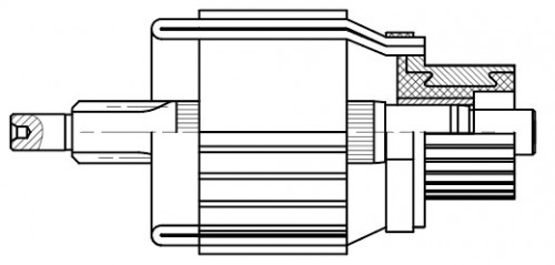 Ротор стартера для автомобилей Nissan X-Trail T31 (07-)/Renault Koleos (08-) 2.5i AT