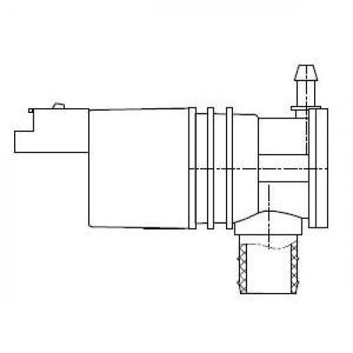 Насос омывателя для автомобилей Лада Vesta (15-) (без заднего омывателя)