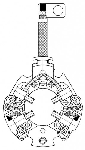 Узел щеточный стартера для автомобилей Hyundai Tucson (04-) 2.0i/Matrix (01-)/Elantra (00-) 1.8i/2.0i AT