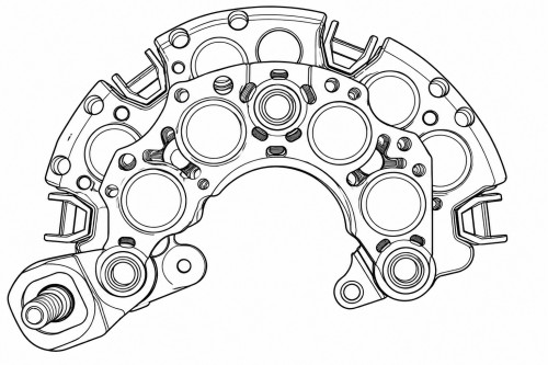 Мост диодный генератора для автомобилей Toyota/Jeep/Chrysler/Dodge/Volvo