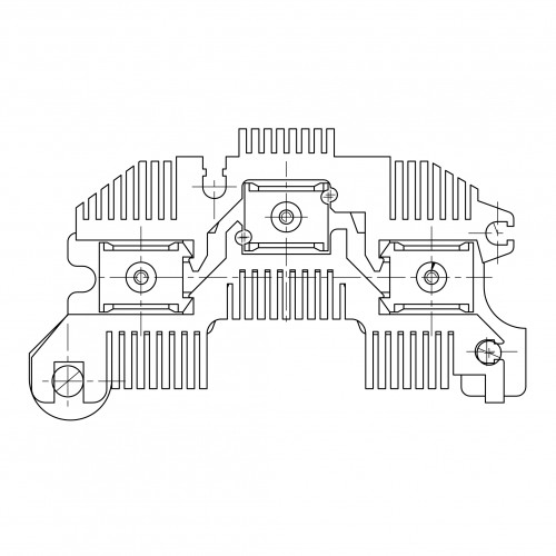Мост диодный генеретора для спецтехники Caterpillar/John Deere/New Holland/Komatsu