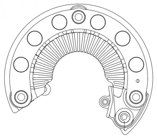 Мост диодный генератора для автомобилей Mazda 6 GJ (12-)/CX-5 KE (15-) 2.0i/2.5i (под тахом.)