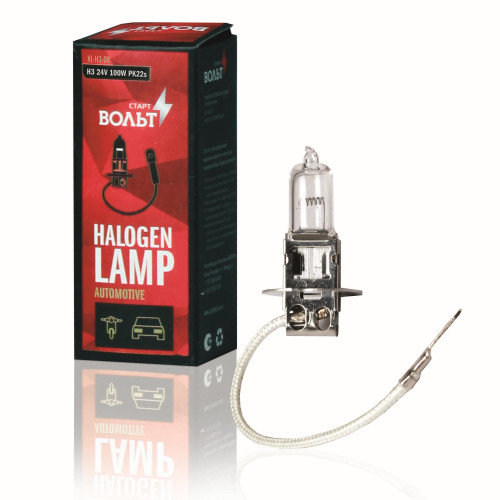Галогенная лампа H3 24V 100W PK22S